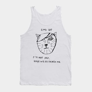 Emo cat Tank Top